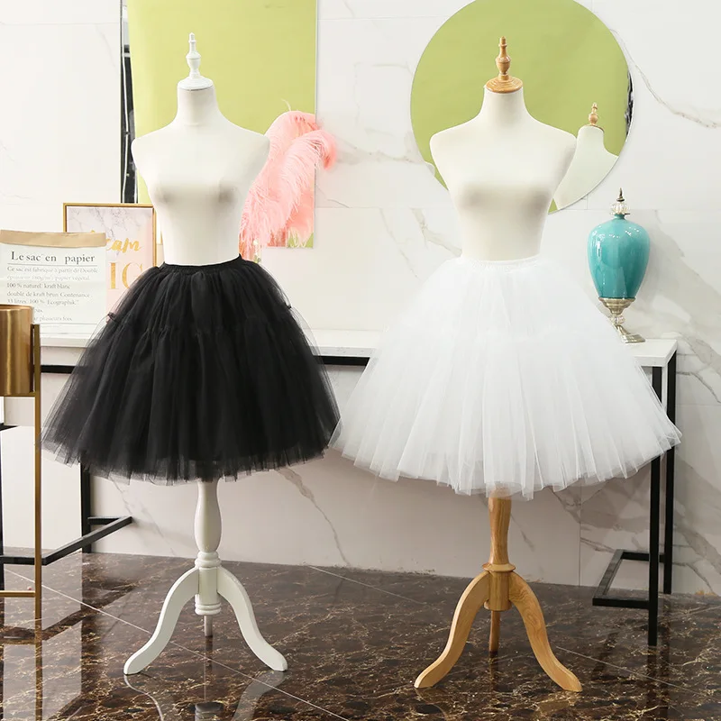 

Lolita Crinoline Lolita Super Canopy Mid-Length 55cm Violent Mesh Boneless Plinth Crinoline Canopy Slip Dress Clothing