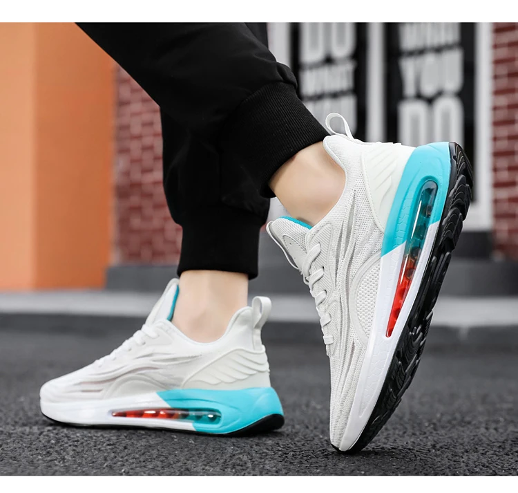 Baskets respirantes pour hommes, chaussures de course pour l'extérieur, antidérapantes, confortables, classiques, décontractées, 2024_voghion.com