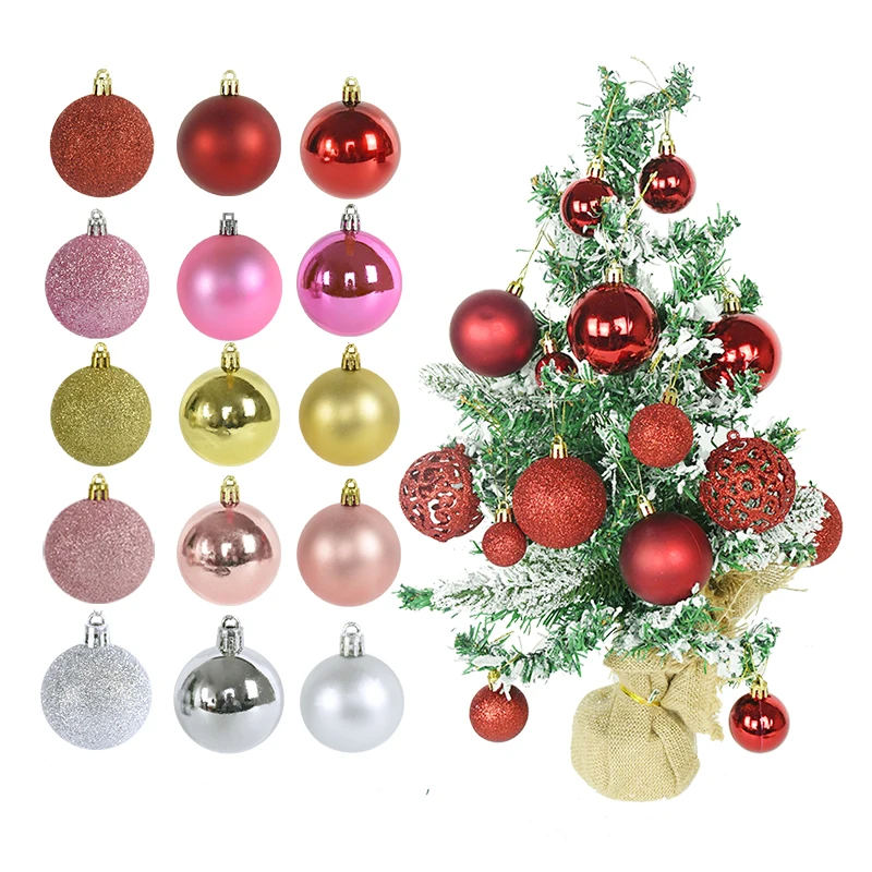 

100PCS/Box Christmas Tree Ball 3/4/6cm Gold Sliver Xmas Balls for Xmas Party Supplies Christmas Ball Ornaments Hanging Pendants