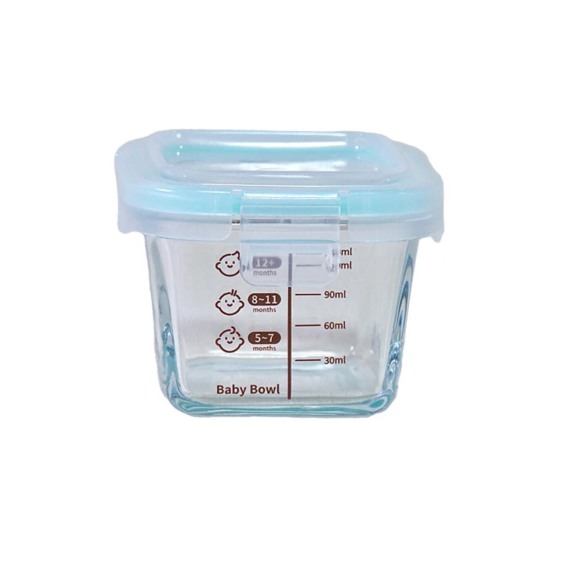Baby Glass Cooked Baby Food Bowl Steamed Egg Bowl Glass Food.Box Sealed Can baby food bowl