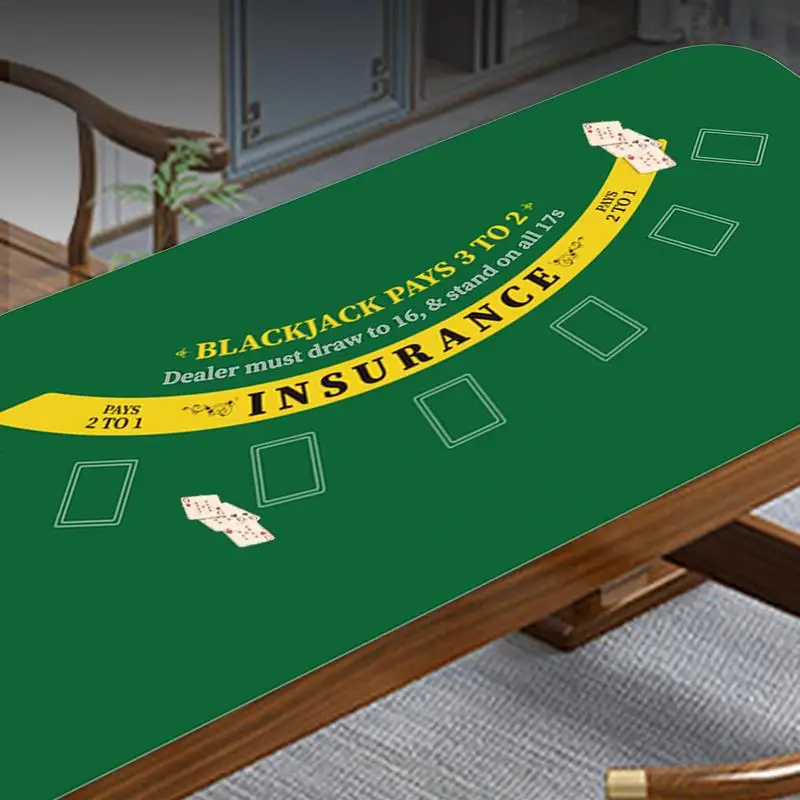Game Table Cover 120x60cm Texas Holdem Poker Mat Card Table Covers Poker Mat For Top For Party Fundraisers Theme poker table cover