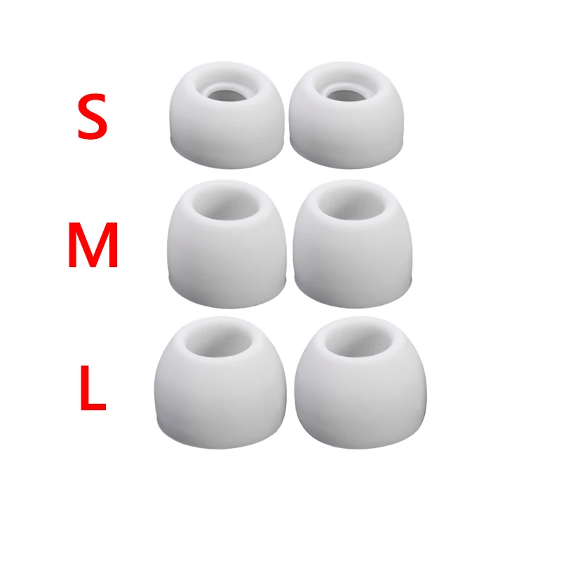 Premium Soft Silicone Earbud Tips - Comfortable Replacement Earplug Covers for Wireless Headphones