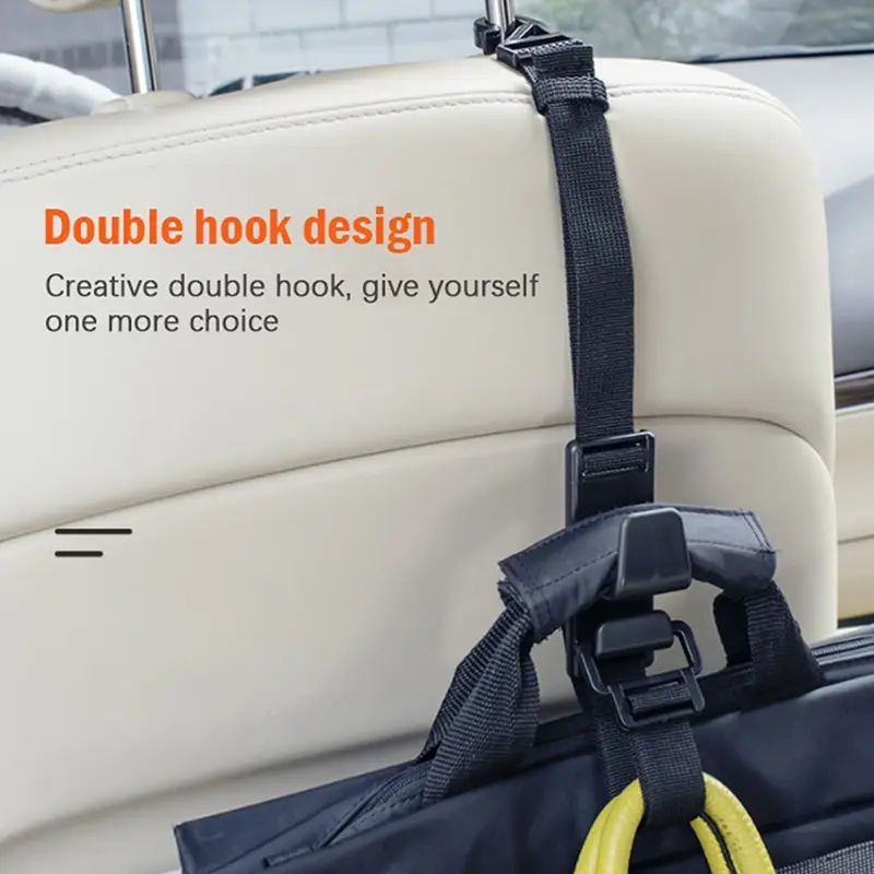 

Car hook Multifunction Universal Adjustable Car Back Seat Headrest Hook Grocery Bag Hanger Holder Headrest Hanger