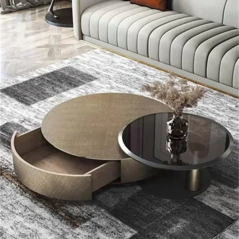 

Round Center Coffee Table Funky Metal Elegant High Vanity Modern Floor Table Nordic Mesas De Centro Para Sala Outdoor Furniture