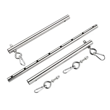 BDSM Bondage Kit Stainless Steel Extendable Spreader Bar Slave Handcuffs Ankle Cuffs Fetish Restraints Set Sex Toys for Couples 6