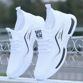 Scarpe da uomo Slip on Sneakers alla moda Scarpe da corsa sportive maschili Traspiranti Allenamento in palestra Scarpe da tennis da passeggio Scarpe da allenamento antiscivolo 1