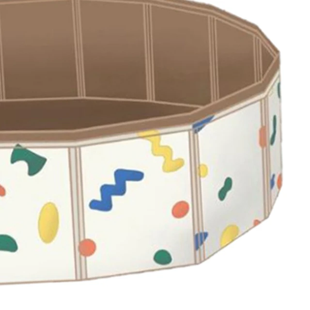 Portable Foldable Baby Swimming Pool Play Pool Fences Children Playpen Game Barrier Indoor Outdoor Collapsible with Drain Valve 6