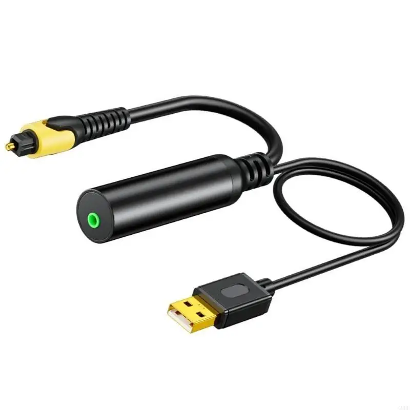 USB to SPDIF Optical Sound Adapter with 3.5mm Audio Port