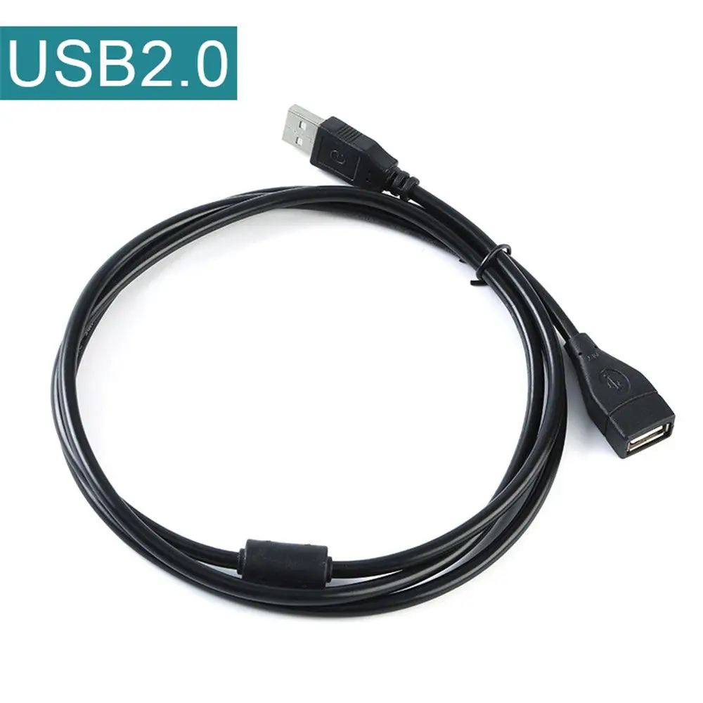 하이 퀄리티 USB 2.0 A 수-A 암 데이터 동기화 충전기 익스텐션 케이블 코드, 블랙 데이터 케이블 액세서리, 0.6M, 1M, 1.5M, 3M, 5M
