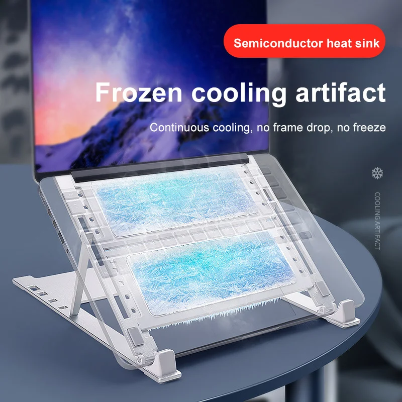

For Macbook Notebook Fan Stand Notebook Cooling Base Bracket Laptop Stand Support Base Aluminum Alloy Abs
