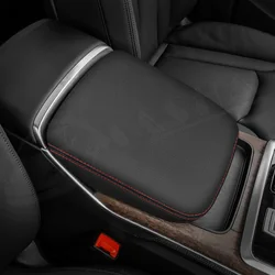 Luxury Central Armrest Box PU Leather Cover - Premium Interior Decoration (Red)