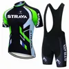 Strava Bike Jersey Set Summer Cycling T-Shirt Bib Shorts Set Triathlon Mountain Bike Clothes Quick-drying sweat wicking 2