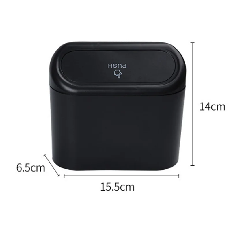 Waterproof Universal Fit Car Trash Can Auto Dustbin Garbage Organizer Automotive Garbage Container Bin for Vehicle Home Office