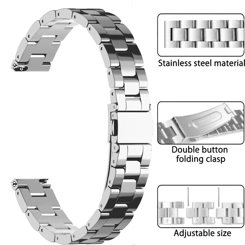 Stainless Steel Quick Release Replacement Wristband Bracelet