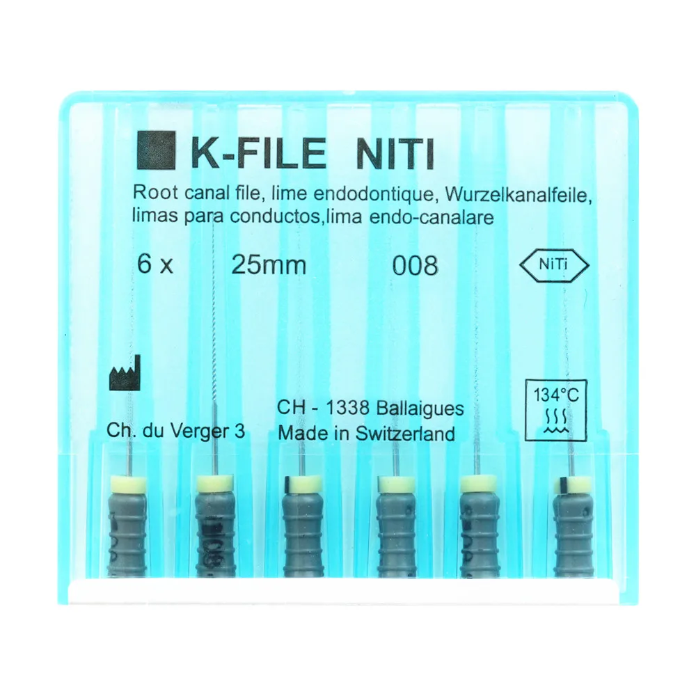 

1 Pack 21/25mm Dental K-FILE NiTi Flexible Endo Root Canal K Files Hand Use Endodontic Nickel Titanium Dentistry Lab Products