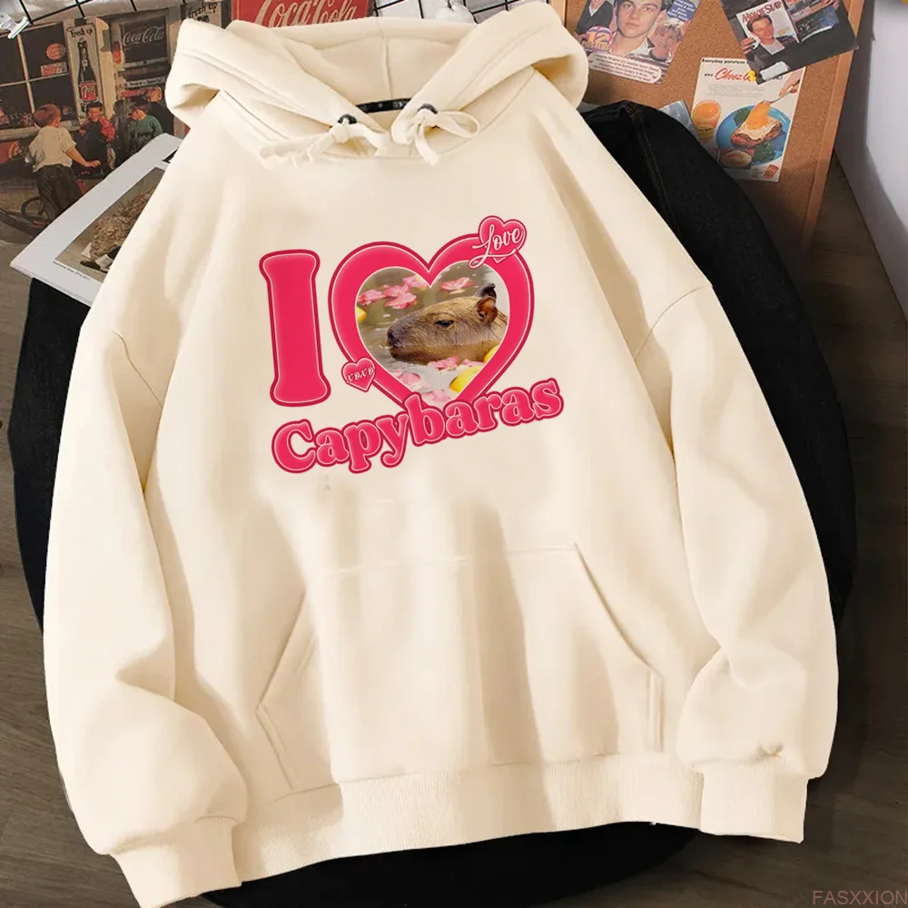 

Capibara hoodies men sweat y2k 2023 funny graphic clothes Hood man Korean style Pullover