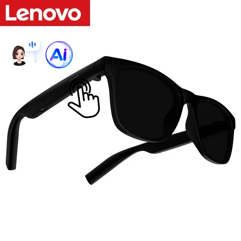 Nuovi Occhiali Intelligenti AI Lenovo con Controllo Remoto, Fotocamera, Registrazione, Traduttore, Assistente Vocale, Musica e Bluetooth - immagine 6