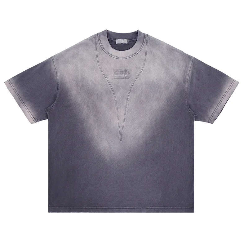 thumbnail image 1 of Camisa con efecto tie-dye degradado, 1 of 5