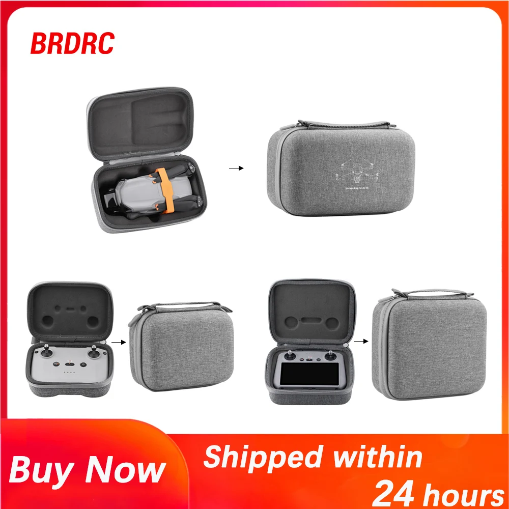 Drone Main Unit Bag For DJI Air 3S,RC 2/RC-N3 Controller Carrying Case Travel Portable Handbag Air 3S Storage Accessories