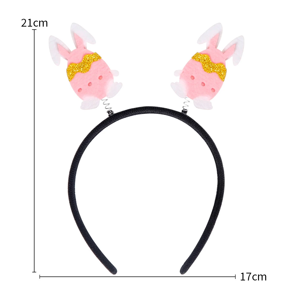 Oster-Haarreif mit Hase, Karotte, Ostereiern und Küken für Fröhliche Oster-Party-Dekoration, Geschenke, Kostüm-Requisiten und Accessoires – Detail 3