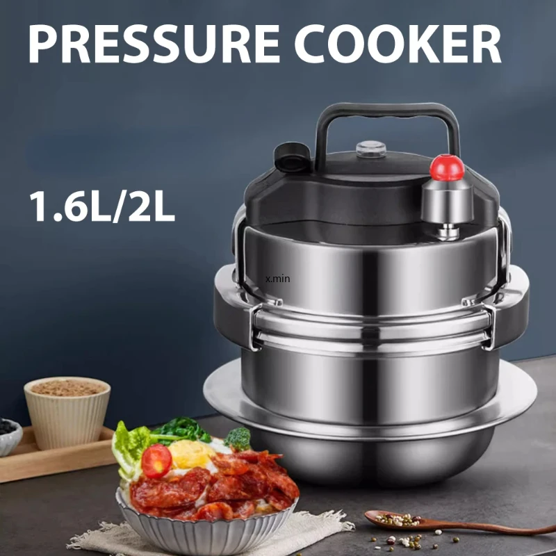 OutdoorCampingSmallPressureCooker304StainlessSteelPortableRice