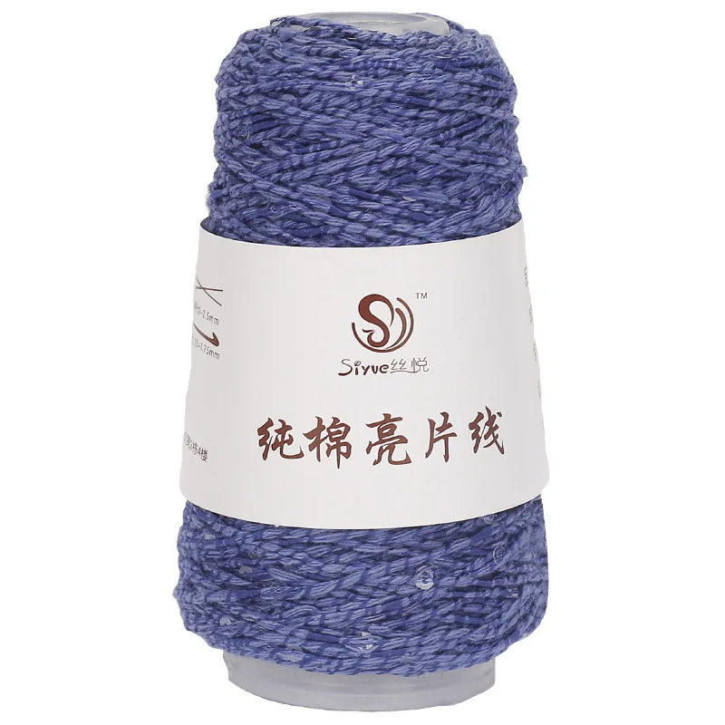 100g/ball Sequin Yarn Hand Knitting Threads Shiny Sequins Diy Lace Crochet Thread Wholesale Dropshipping Needlework 5