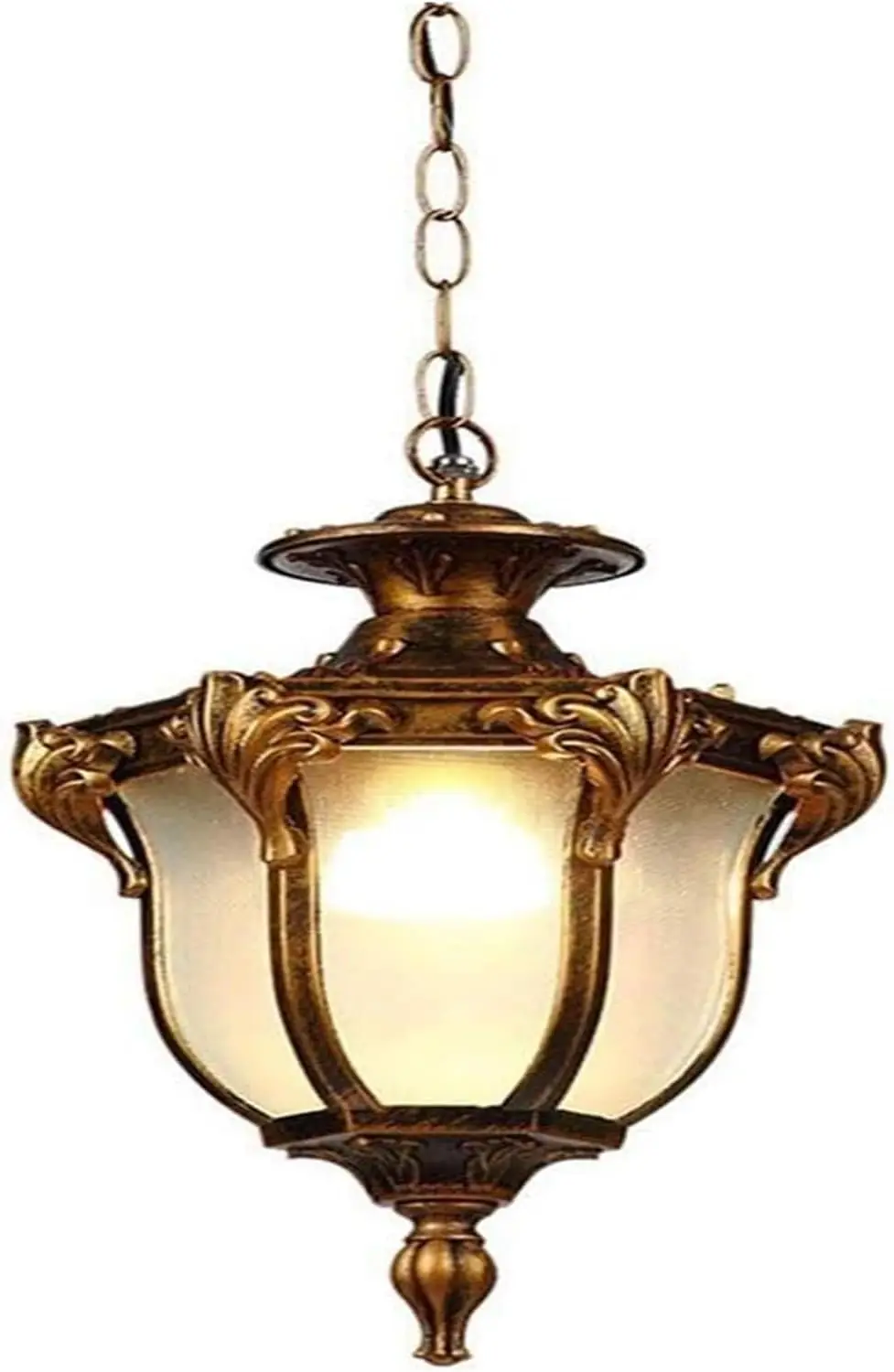 

Chandelier Retro Antique Outdoor Waterproof Hanging Light Design Aluminum Glass Garden Balcony Lighting Decorative