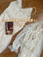 Vintage femme Court Style mince Tulle Robe/chemise de nuit dames princesse chemises de nuit conte de fées pyjamas vêtements de nuit vêtements pour femmes 5