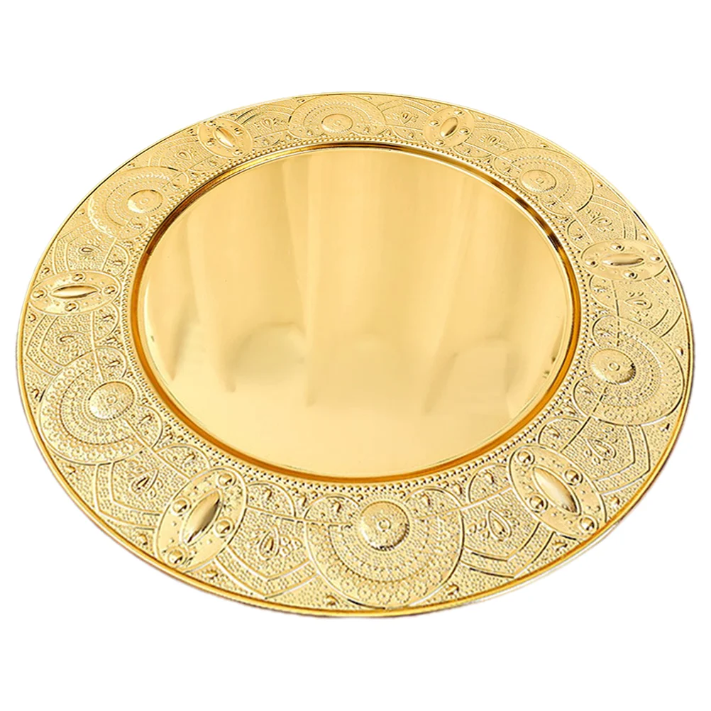 

European Style Fruit Plate Small Plates Dinner Food Metal For Wrought Iron Dishes Pastry Snack Platter Breakfast Tray
