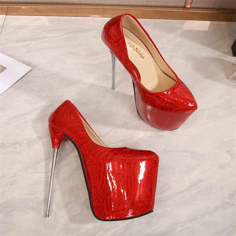 Zapatos de Stripper de tacón Ultra alto extremo para mujer, bombas