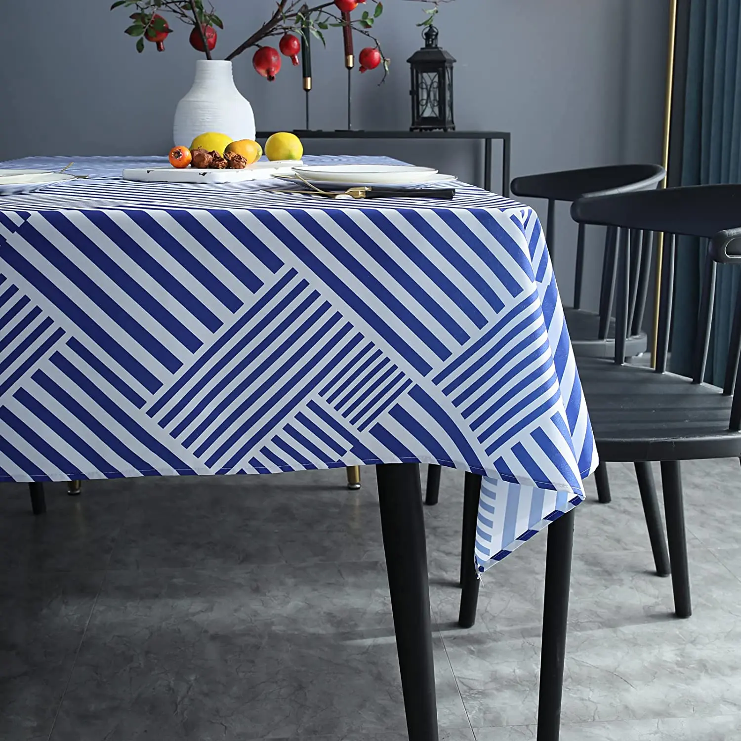 Manteles individuales para mesa de comedor – Vintage azul camión girasol  con lindos perros esteras de mesa lavable moderno al aire libre interior