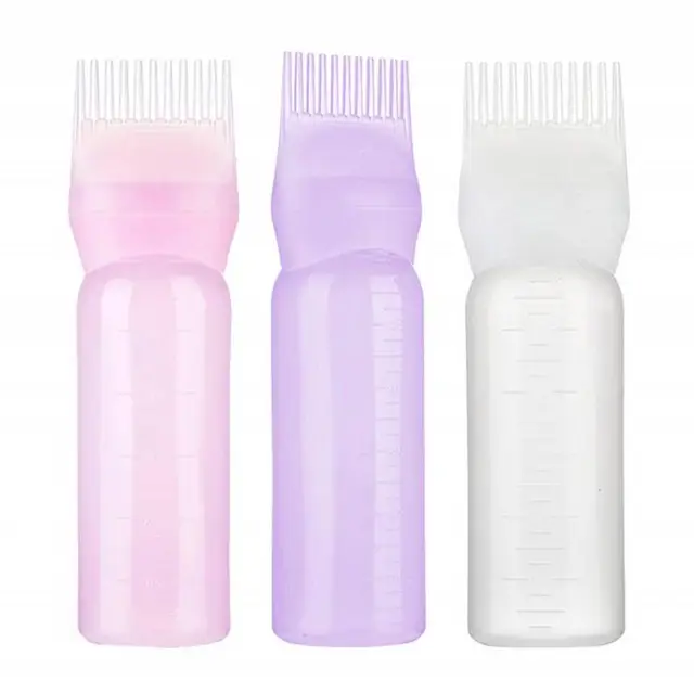 Applicatore di tinture per capelli bottiglie di spazzole per olio per capelli bottiglia di Shampoo riutilizzabile pettine per radici barbiere colorazione per capelli strumenti per lo Styling di tintura 1