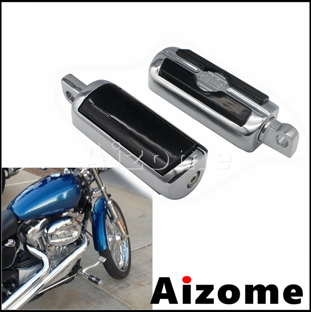 

Мотоциклетные колышки для ног, передняя Подножка для мужчин 10 мм, крепление для Harley Dyna Softail Touring Sportster Cafe Racer Chopper Bobber