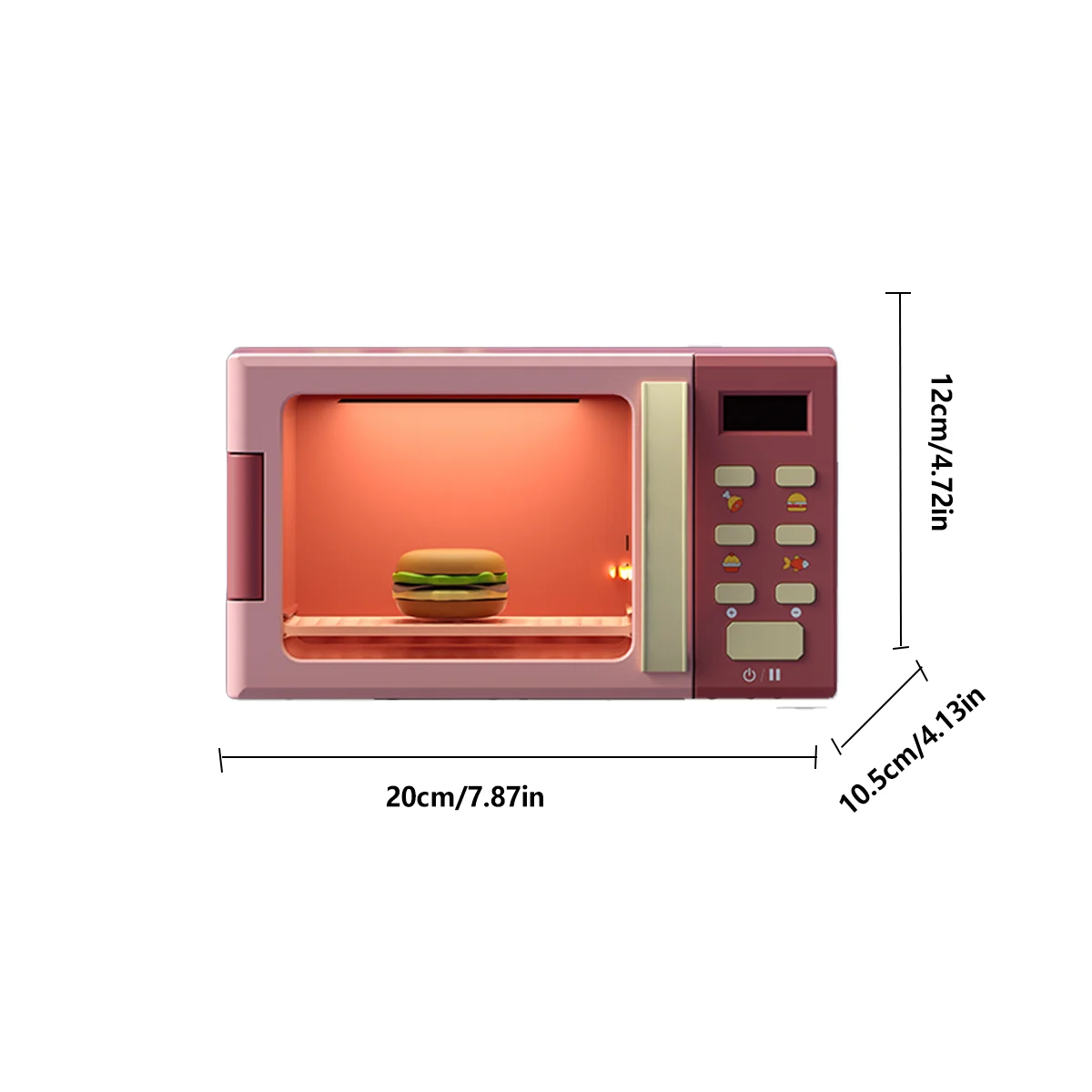 Toy Microwave Oven Playset with Light and Sound, Toy kitchen