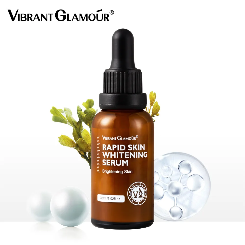 VIBRANT GLAMOUR Rapid Skin Whitening Serum Nicotinamide Pearl Powder Bleaching Face Essence Brightening Fade Dark Spots 2
