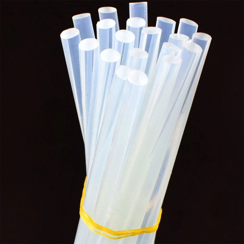 

1 Pcs Hotmelt Glue Stick 11mm Diameter Approx.19cm Long Large Glue Stick Transparent Good Quality Suitable For Large Glue Gun