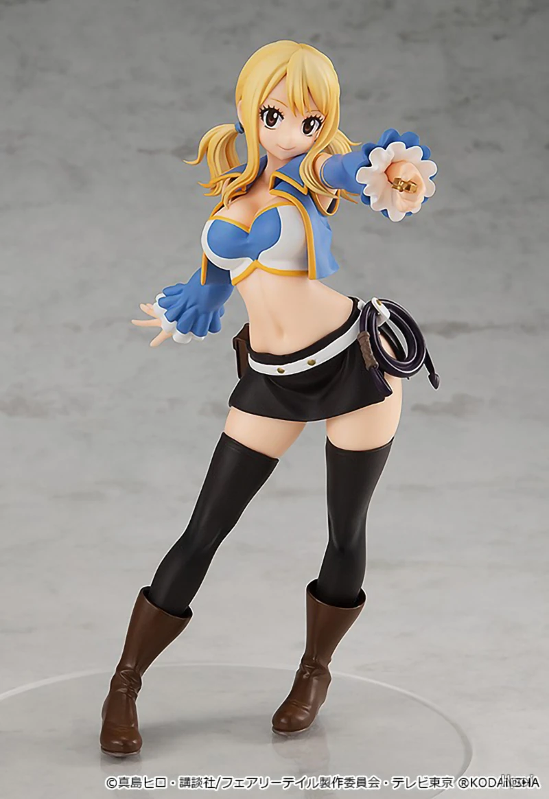  Fairy Tail Anime Character Model Statue Lucy Heartfilia/ Gray  Fullbuster/Erza Scarlet/Etherious Natsu Version of The Figure Nendoroidt  Desktop Decoration Gift : Toys & Games