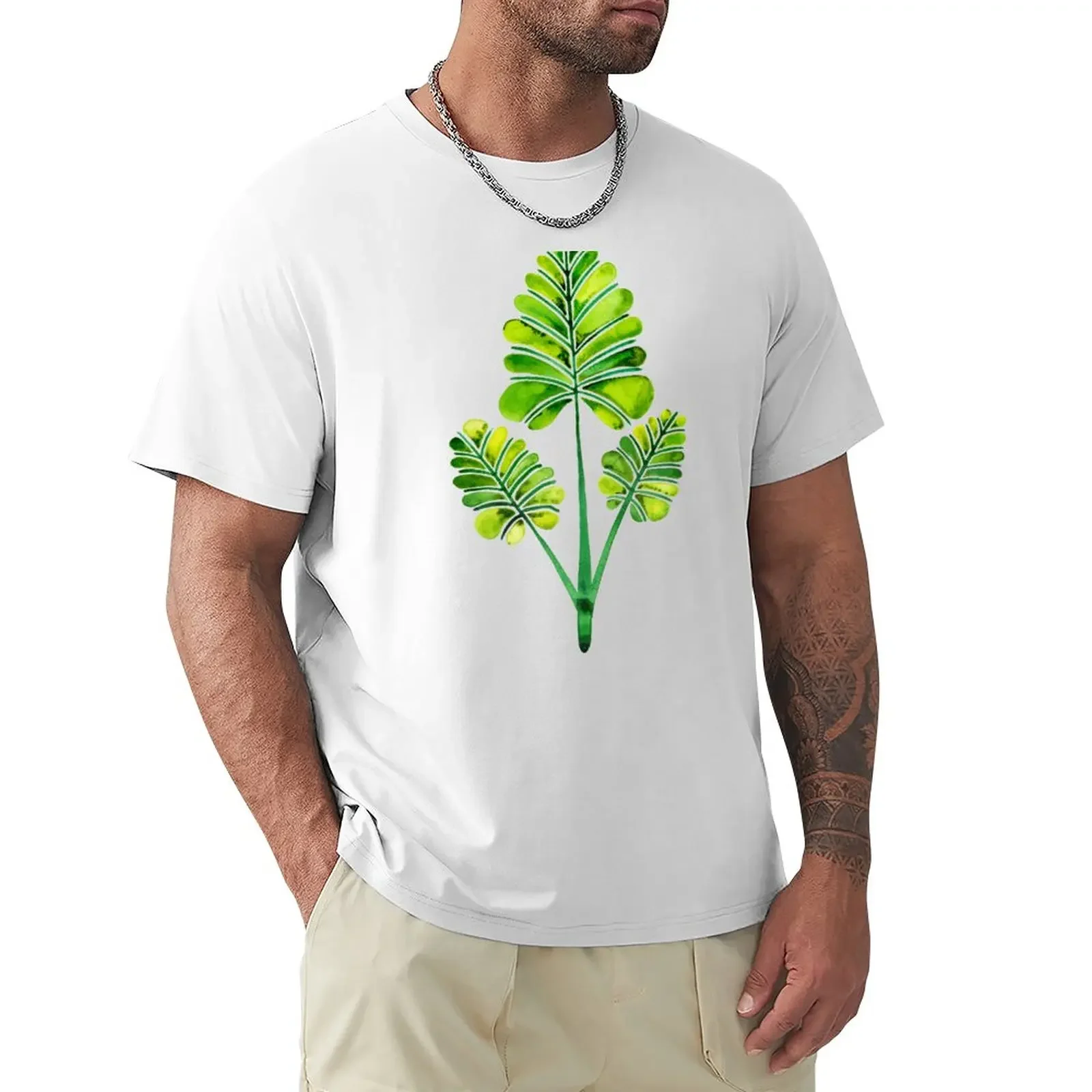 

Tropical Palm Leaf Trifecta – Green Palette T-Shirt graphics vintage clothes customs t shirts for men