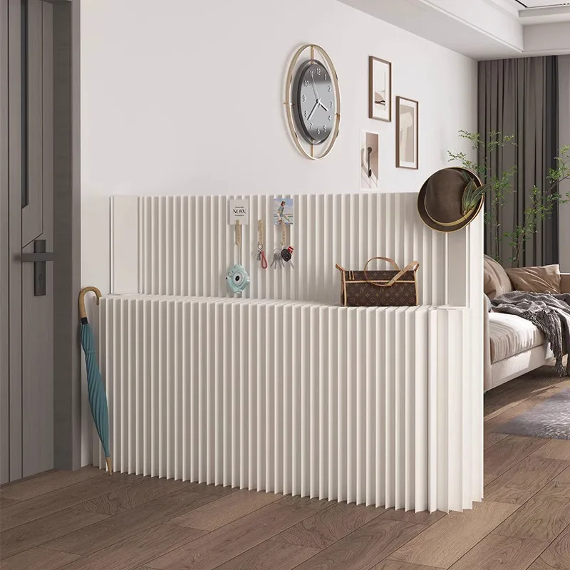 Customizable Home Decoration White Folding Organ Paper Wall Panel Removable Screens & Room Dividers For Indoor Office