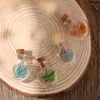 12 Pieces Mini Glass Bottle Cute Jars Vials with cork Wish Bottle glass vial pendant (Love Heart) 5