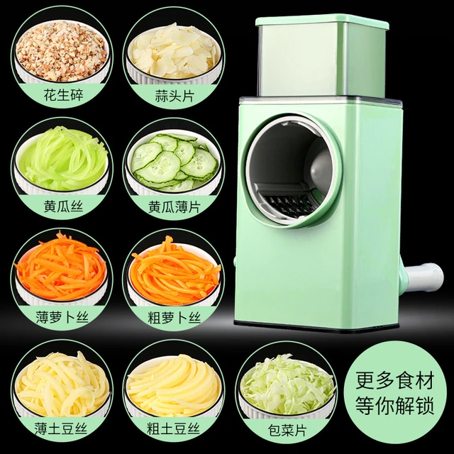 Electric Multifunctional Vegetable Cutter Household Canteen Chopping  Artifact Commercial Automatic Potato Grater Shredded