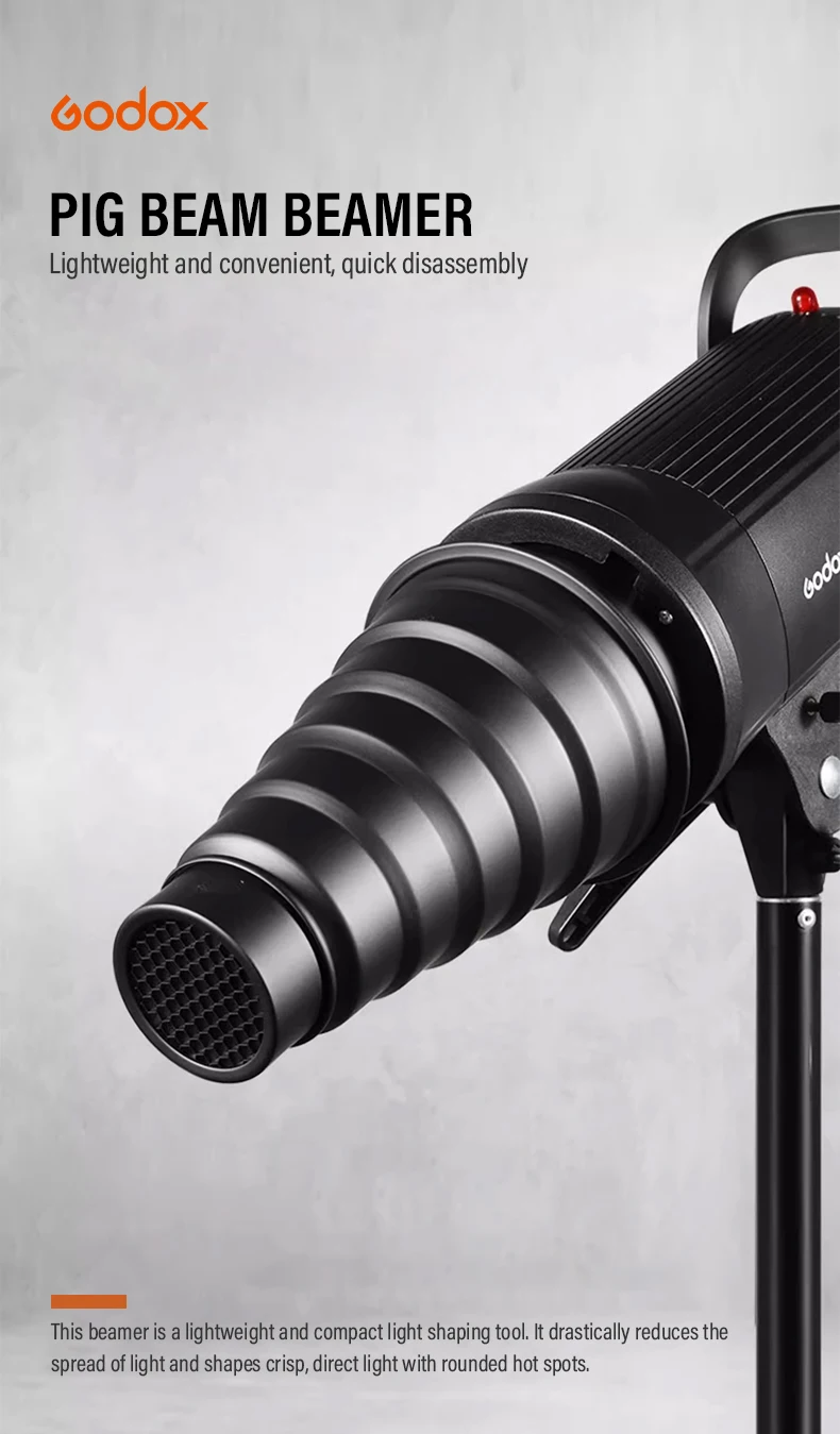 Bowens large Mount Snoot Studio Professional Studio light Fittings Flash Accesso