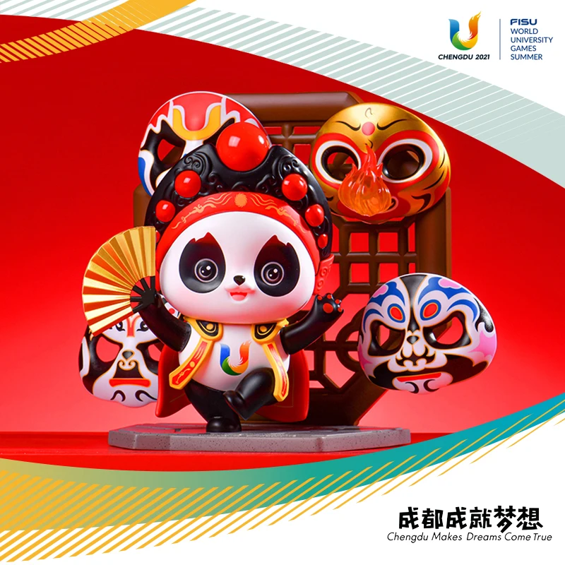 

Chengdu Universiade Sichuan Opera Face Changing Rongbao Mascot Handmade Decoration Panda Cultural Creative Dolls Souvenir Crafts