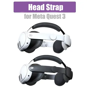 Cinghia per la testa sostituibile per visore Meta Quest 3 VR Migliora il comfort Cinghia per la testa regolabile per accessori Meta Oculus Quest 3