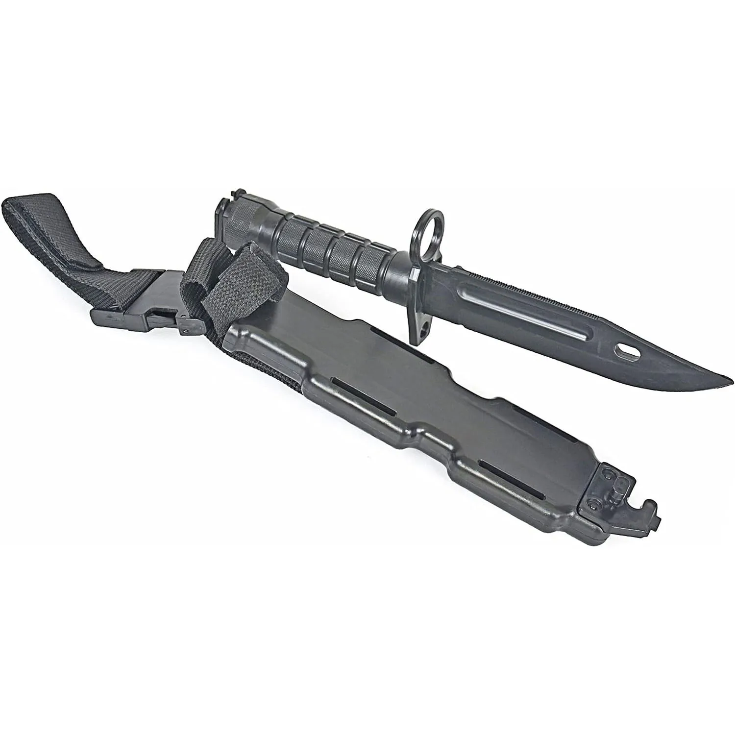 Rubber Knife Training with Sheath Fake Plastic Dagger for Props Halloween
