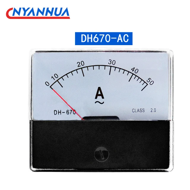 Type de pointeur ampèremètre à courant alternatif DH-670-A 30A 50A 100A  150A 200A 250A