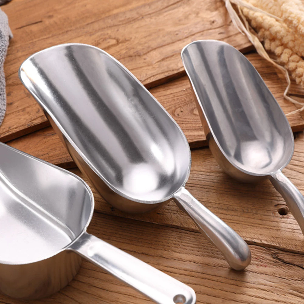 4-Size Ice Shovel Scoop Multifunctional Grain Coffee Beans Bar Cube Food Spoon Candy Flour Nut Scooper Kitchen Accessories kitchen scoop stainless steel scoop