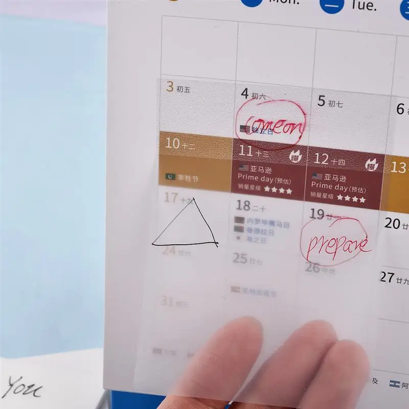 Stationery Stickers Self Adhesive Transparent Sticky Notes 50Sheets Paper Supplies Memo Pad Waterproof School Office