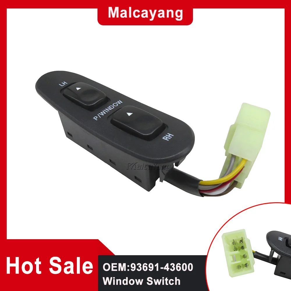 

93691-43600 9369143600 Fit For Hyundai H100 Bus 1993-2008 2009 2010 2011 2012 Auto Parts Front Left Electric Power Window Switch