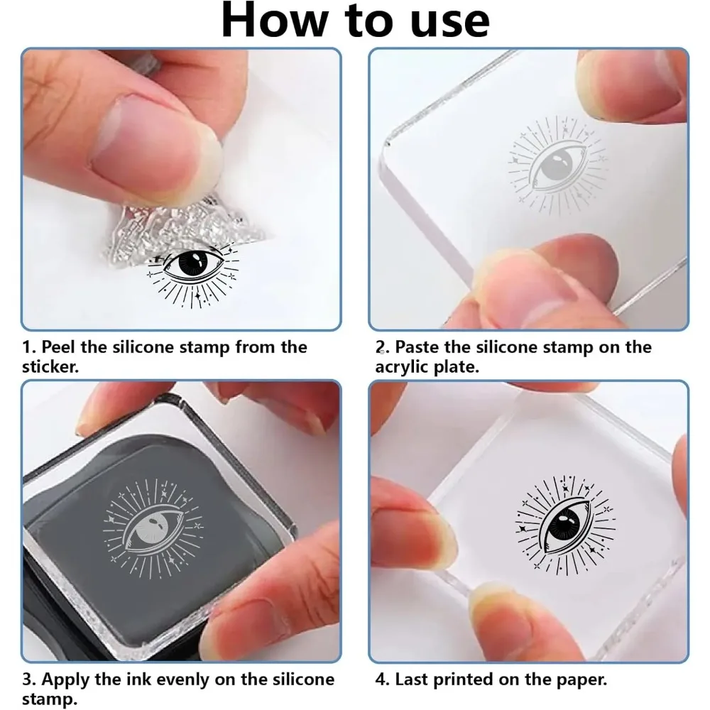 벽 테마 PVC 플라스틱 클리어 스탬프 DIY 스크랩북 사진 앨범 장식 카드 만들기 갈랜드 160x110mm 2개/세트